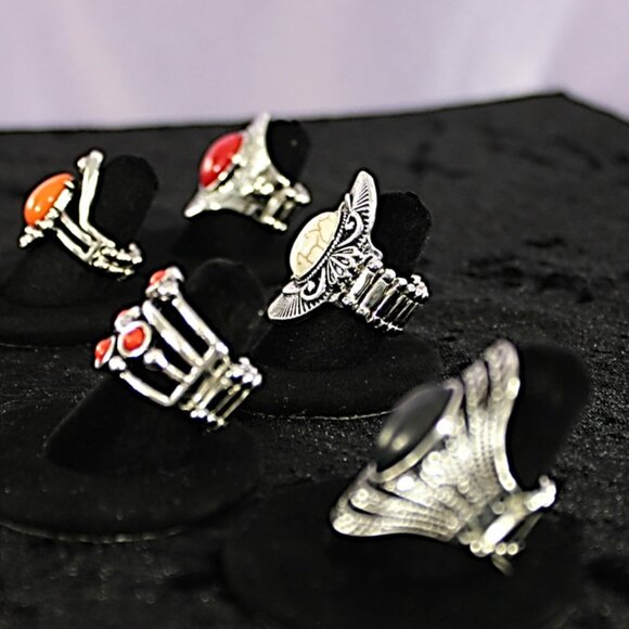 Paparazzi Women’s Statement Rings – Stretch Band – Lot of 5 – New - Picture 3 of 4